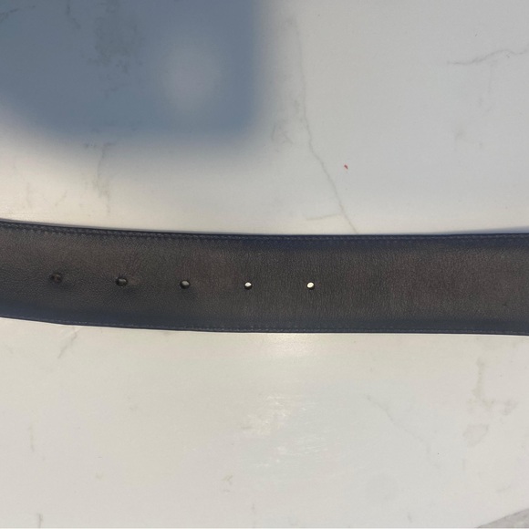 Tom Ford Dark Brown Leather Belt with Silver T Buckle - Picture 4 of 9